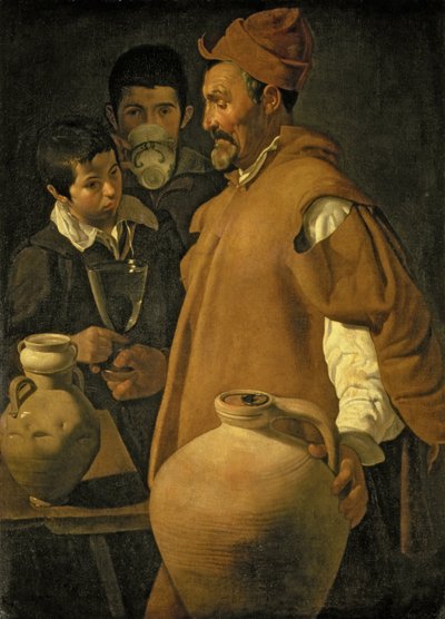セビリアの水売り、c.1620 作： Diego Velázquez