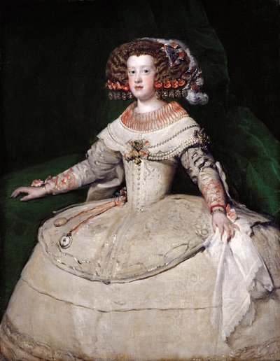 1650年代のスペインのインファンタマリアテレジア 作： Diego Velázquez