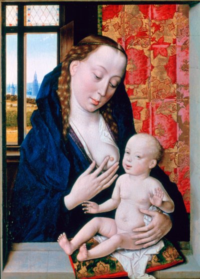 メアリーと子供、c1465 作： Dieric Bouts
