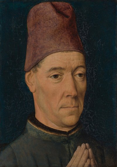 男性の肖像、カリフォルニア州。 1470年。 作： Dieric Bouts