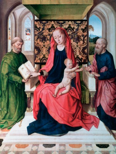 聖人の聖母子、1460年代 作： Dieric Bouts