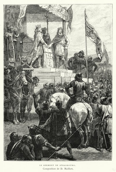 ストラスブールの誓い（刻印 作： Diogene Ulysse Napoleon Maillart