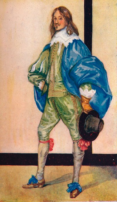 「チャールズ1世の時代の男」、1907年 作： Dion Clayton Calthrop