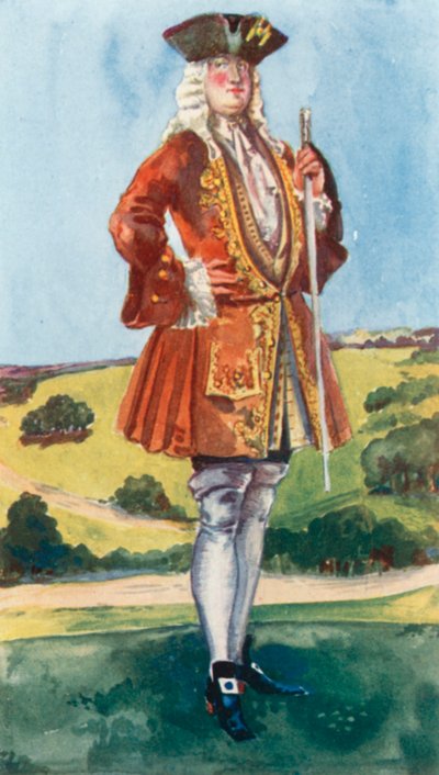 ジョージ1世の時代の男 1714年～1727年 作： Dion Clayton Calthrop