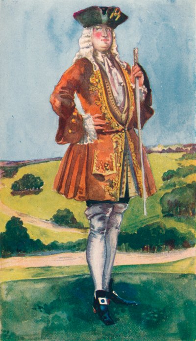 ジョージ1世の時代の男、1907年 作： Dion Clayton Calthrop