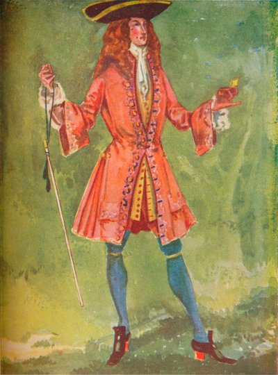 アン女王の時代の男、1907 作： Dion Clayton Calthrop