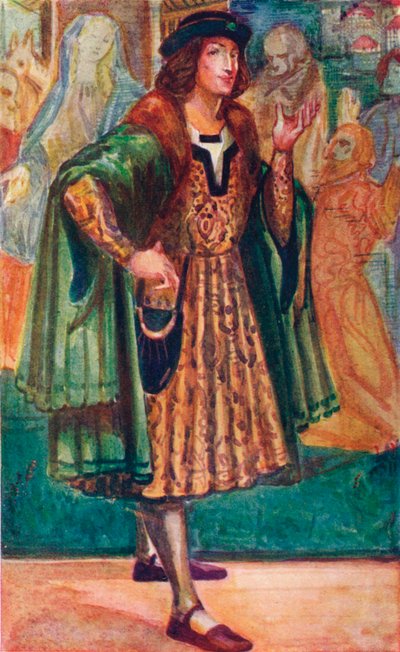 リチャード3世の時代の男、1907年 作： Dion Clayton Calthrop