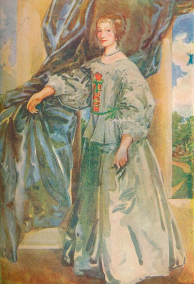 チャールズ1世の時代の女性、1907年 作： Dion Clayton Calthrop