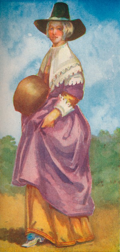クロムウェルの時代の女性、1907 作： Dion Clayton Calthrop