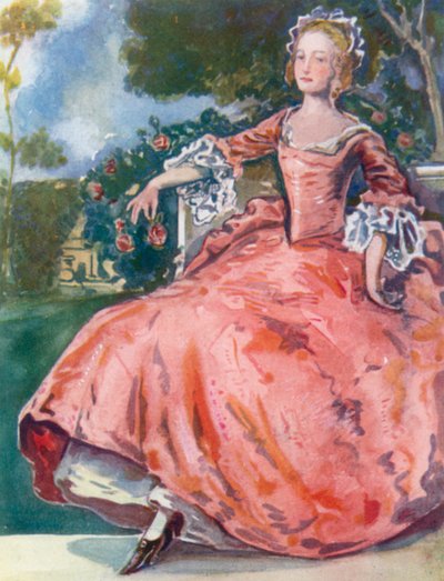 ジョージ1世の時代の女性 1714年～1727年 作： Dion Clayton Calthrop