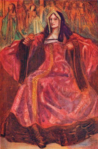 「ヘンリー7世の時代の女性」、1907年 作： Dion Clayton Calthrop