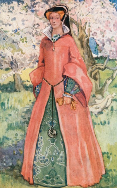 メアリーの時代の女性 1553-1558 作： Dion Clayton Calthrop