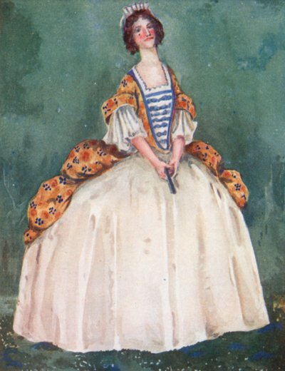 アン女王の時代の女性 1702-1714 作： Dion Clayton Calthrop