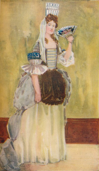 ウィリアムとメアリーの時代の女性、1907 作： Dion Clayton Calthrop