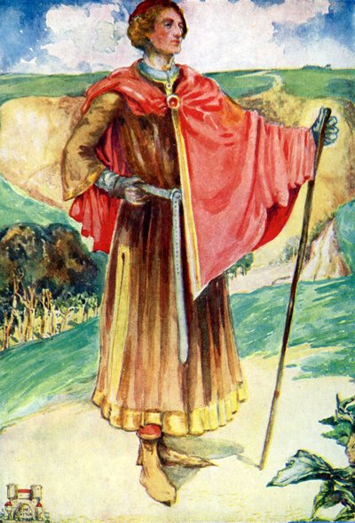 ヘンリー2世（1154〜1189）の時代の男の衣装 作： Dion Clayton Calthrop