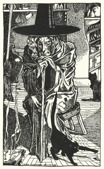 魔女そのもの（彫刻 作： Dion Clayton Calthrop