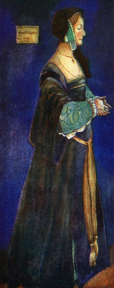 ヘンリー8世（1509-1547）の時代の女性の衣装 作： Dion Clayton Calthrop