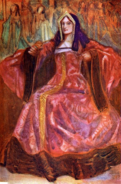 ヘンリー7世（1485-1509）の時代の女性の衣装 作： Dion Clayton Calthrop