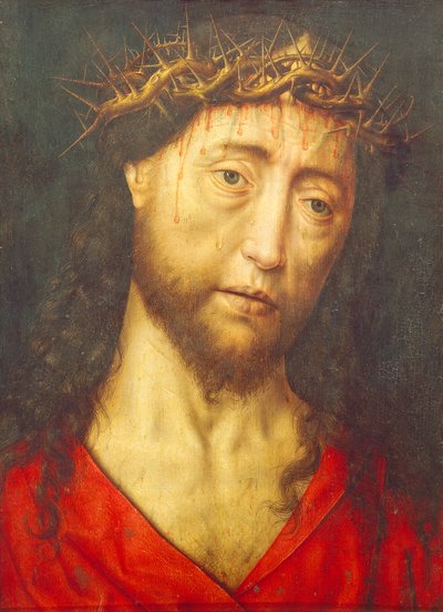 いばらの冠を被ったキリストの頭部、ディエリック・ボウツ・エルダー作（1415年頃～1475年頃 作： Dirck Bouts