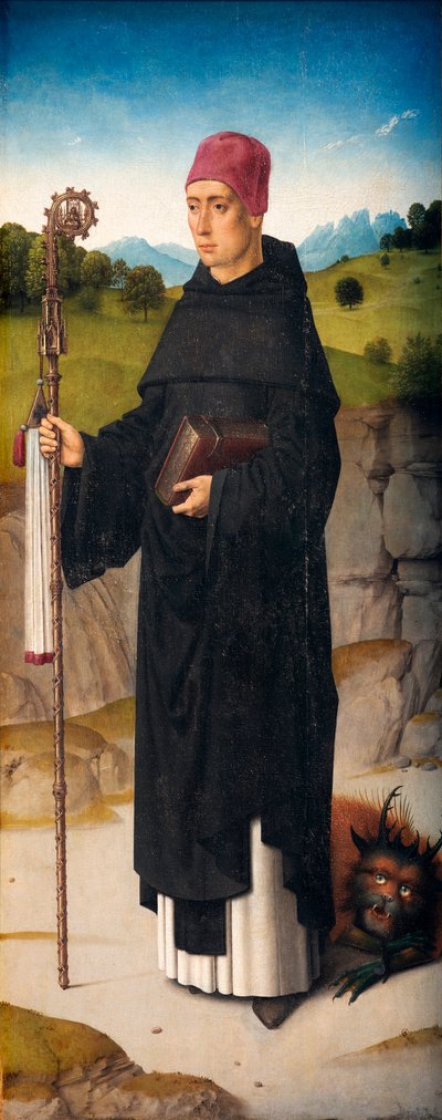 教区教会 (Parochiekerk Sint-Pieter)。 ペインティング。 ダークバウト。 聖エラスムスの殉教。 Ca 1460-1464。 詳細。 右パネル。 作： Dirck Bouts