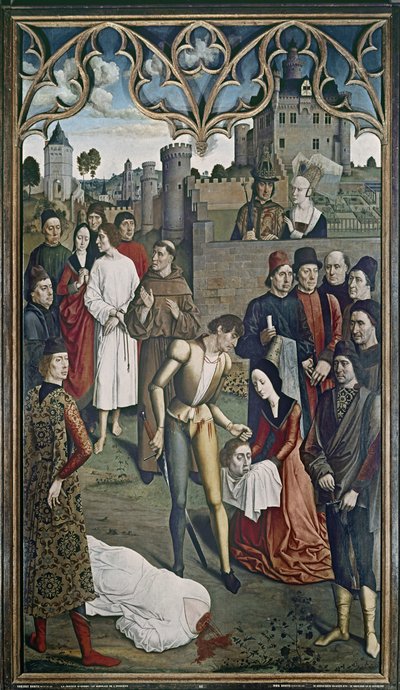 オットー皇帝の正義：無実の男の処刑、1473-75年（3662年も参照） 作： Dirck Bouts