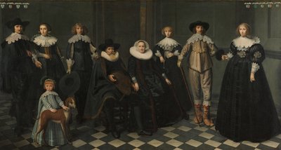 アムステルダム市長ディルク・バス・ヤコブスの家族の肖像 作： Dirck Dircksz. van Santvoort