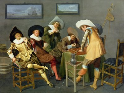居酒屋のキャバリア 作： Dirck Hals