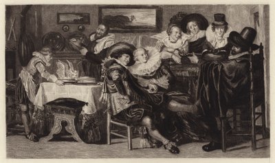 The Meal（刻印 作： Dirck Hals