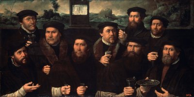 アムステルダム射撃協会の集合写真、1561 年。 作： Dirck Jacobsz