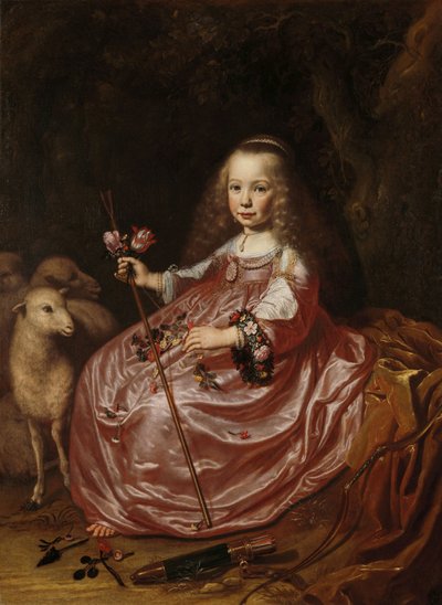 クララ・アレウィンの肖像、1644年 作： Dirck Santvoort