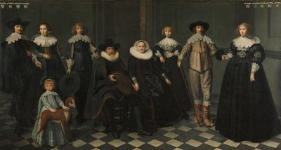 Dirck Bas Jacobszの家族の肖像、アムステルダムのブルゴマスター、1634-35 作： Dirck Santvoort