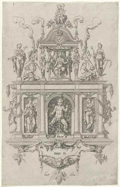 レトリック・デ・ワインガルトランケンのハーレム商工会議所の紋章 作： Dirck Volckertsz. Coornhert (attributed to)