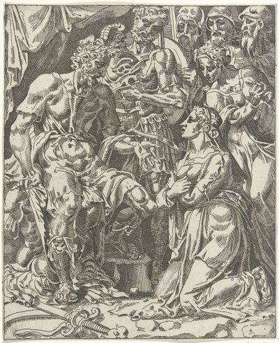 ジュディス・フォア・ホロフェルネス ホロフェルネスのジュディス（シリーズタイトル） 作： Dirck Volckertsz. Coornhert (attributed to)