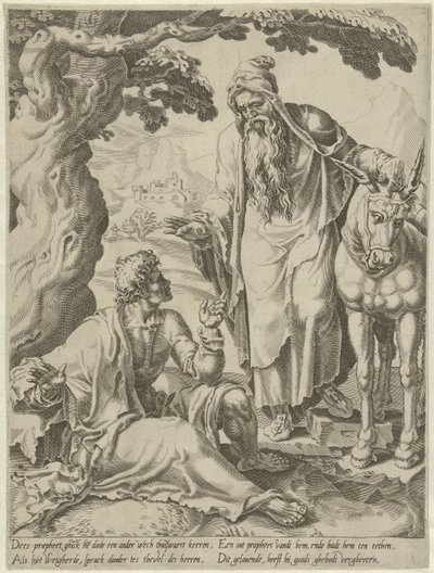 預言者から神の人への招待 不従順な神の男の物語（シリーズタイトル） 作： Dirck Volckertsz. Coornhert (attributed to)