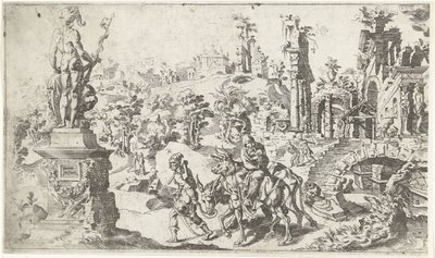 エジプトへのフライト 作： Dirck Volckertsz. Coornhert (attributed to)