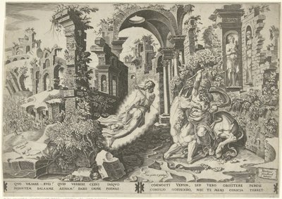 Balaam (Balaäm) 天使 作： Dirck Volckertsz. Coornhert