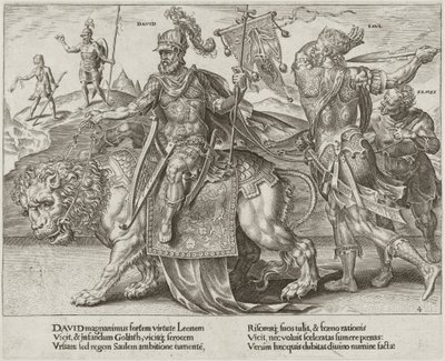 ダビデの勝利 作： Dirck Volckertz Coornhert after Maerten van Heemskerck
