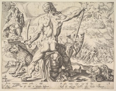 ガッド、シリーズ「十二総主教」から、1550年。 作： Dirck Volkertsen Coornhert
