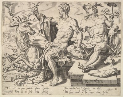 ナフタリ、シリーズ「十二人の総主教」、1550年。 作： Dirck Volkertsen Coornhert