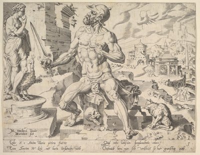 シメオン、シリーズ「十二総主教」、1550年。 作： Dirck Volkertsen Coornhert