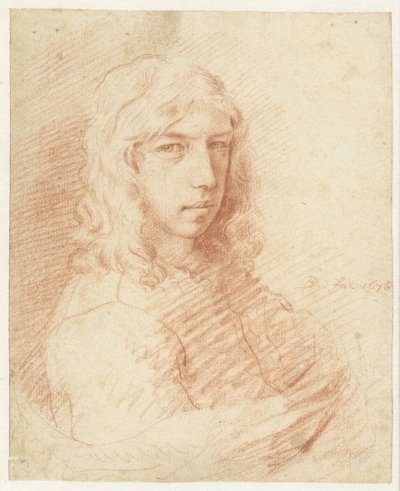 髪の長い青年の胸像 作： Dirck de Bray
