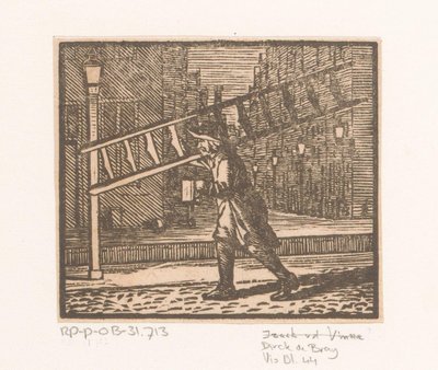 点灯夫 作： Dirck de Bray