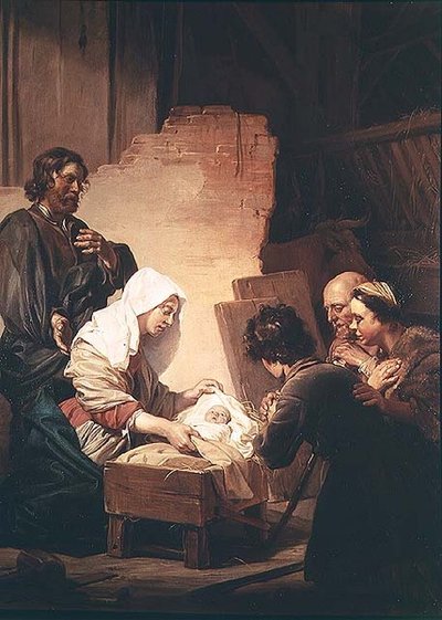 羊飼いの賛美 作： Dirck de Bray