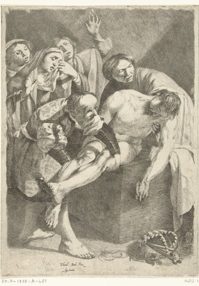 キリストの埋葬 作： Dirck van Baburen (attributed to)