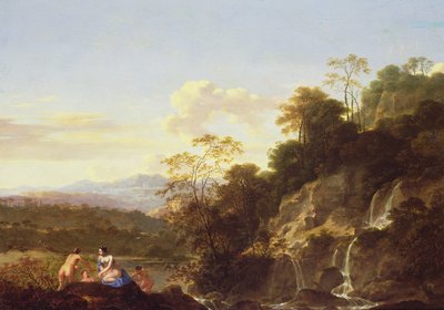 ニンフのいる風景 作： Dirck van der Lisse