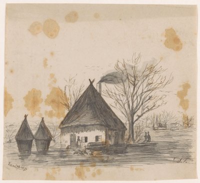風景 (オブジェクトのタイトル) 作： Dirk Arnoldus Tavenraat (signed by artist)