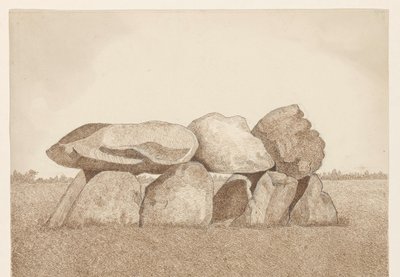 Tynaarlo の近くの Hunebed 作： Dirk Arnoldus Tavenraat