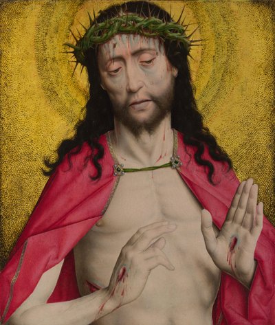 いばらの冠を戴いたキリスト、1470年頃 作： Dirk Bouts