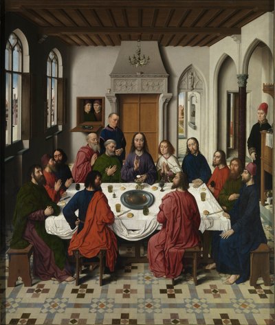 最後の晩餐の祭壇画中央パネル、1464-1468 作： Dirk Bouts
