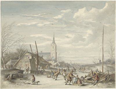 冬の風景 作： Dirk Jan van der Laan